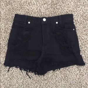 Black high waisted shorts!