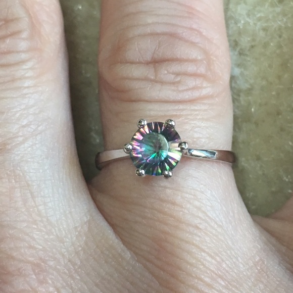 Jewelry - Mystic topaz and sterling silver solitaire
