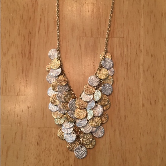 Gold and silver necklace