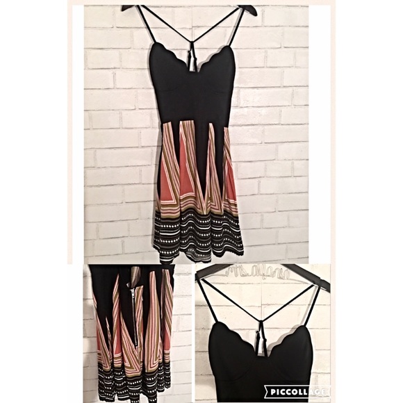 Beast Seller! Boho Black Pink Pattern Dress - Picture 4 of 4