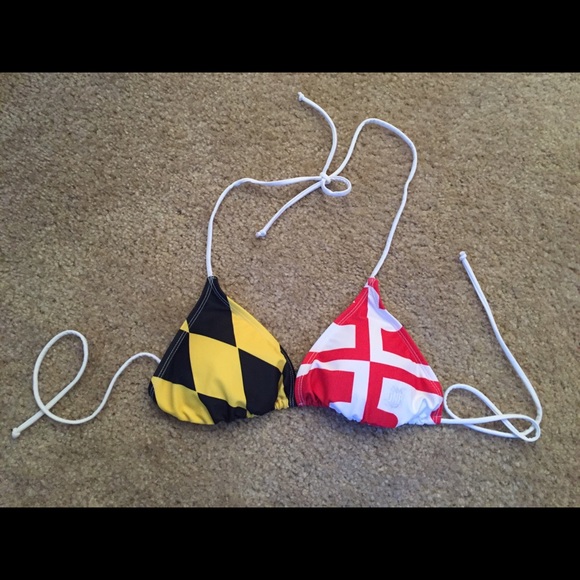 Maryland pride bikini top from route 1 apparel