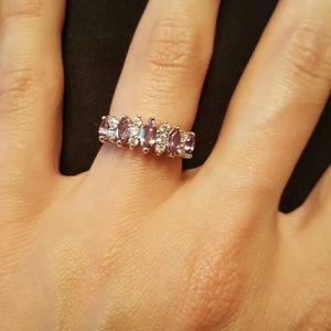 Authentic amethyst gemstone ring, NWOT.