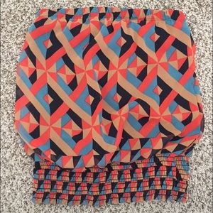 Strapless Geometric Top!