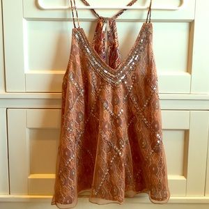 Gimmicks by BKE beaded tank top