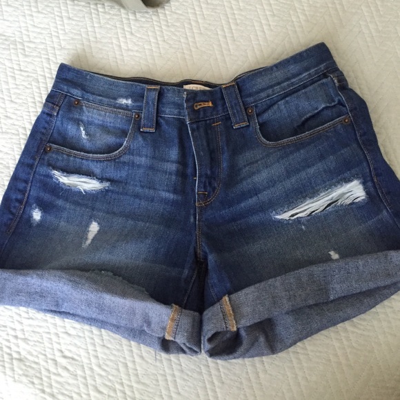 J.Crew boyfriend distressed shorts