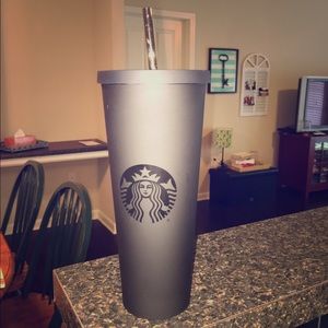 Matte Black Starbucks Tumbler!!