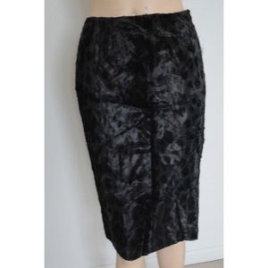 Harold's faux fur pencil skirt