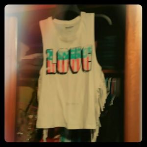 Arizona Size Small Fringe Tank-Top