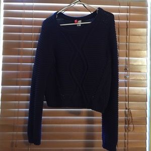 Crochet crop top sweater