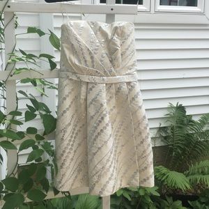 White mini formal dress