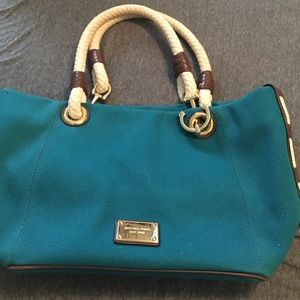 Blue Michael Kors purse