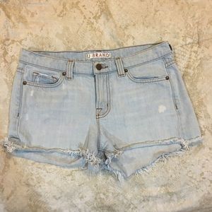 J Brand light wash jean shorts