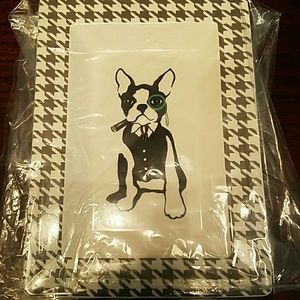 Boston terrier porcelain tray