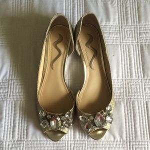 Gold Nina Shoes