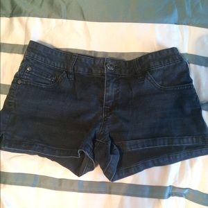 Used denim shorts
