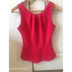 Forever 21 Hot Pink Peplum Sz S