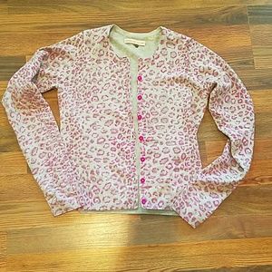 Rebecca Taylor Leopard Cardigan