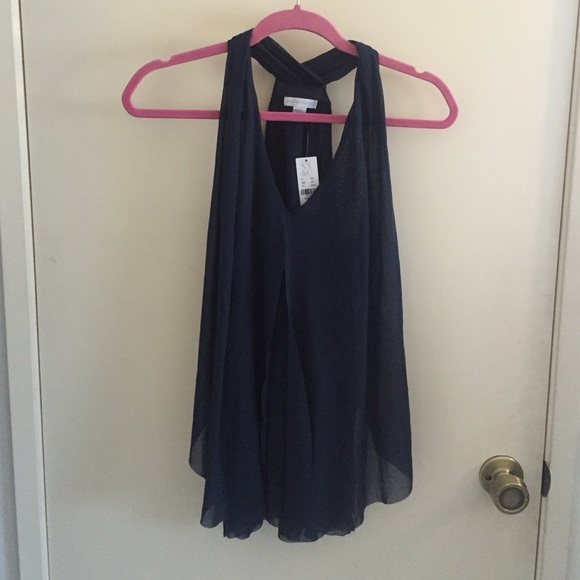 New York & Company Teal Halter Top