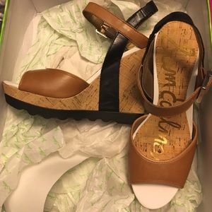 New Sam Edelman leather Wedges size 5.5