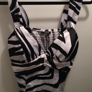 Sexy zebra print top