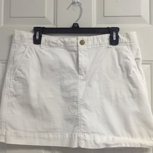 Old Navy white mini skirt