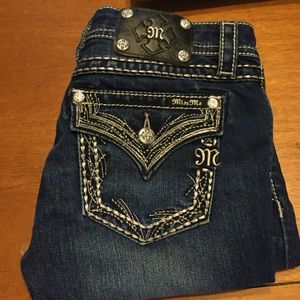 Miss Me Signature-Rise Bootcut Jeans