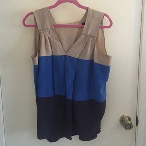 BCBG MaxAzria Color Blocked Blouse