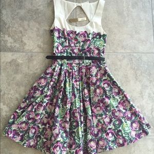 Lauren Conrad Floral Belt Dress-NWT