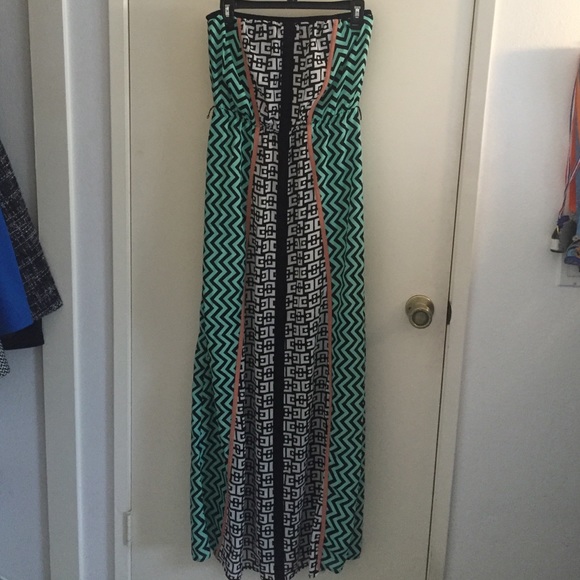 Jealous Tomato Strapless Maxi - medium