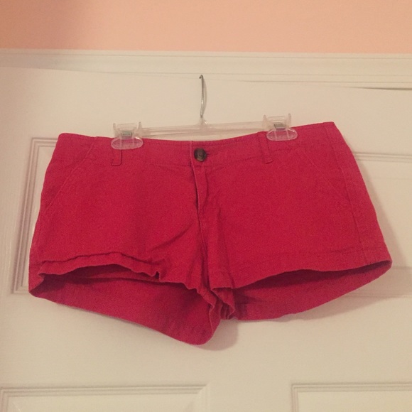 Hollister red shorts