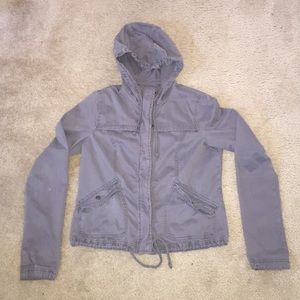 Hollister hooded crop jacket