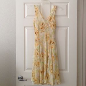Ann Taylor silk chiffon slip dress
