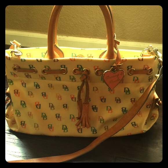 Authentic Vintage Dooney & Bourke Canvas Handbag