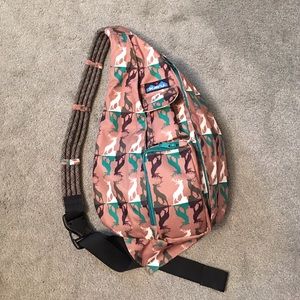 KAVU Rope Sling Bag - one shoulder - Deer print