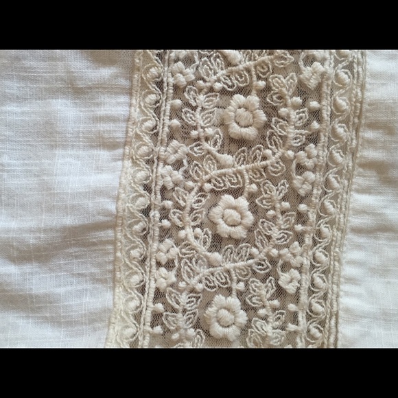 Anthropologie Ivory Chemise.