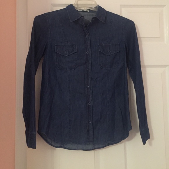 Jean button down