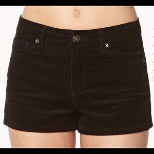 Black Forever21 Corduroy Shorts