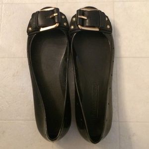 Black BCBG Jelly flats
