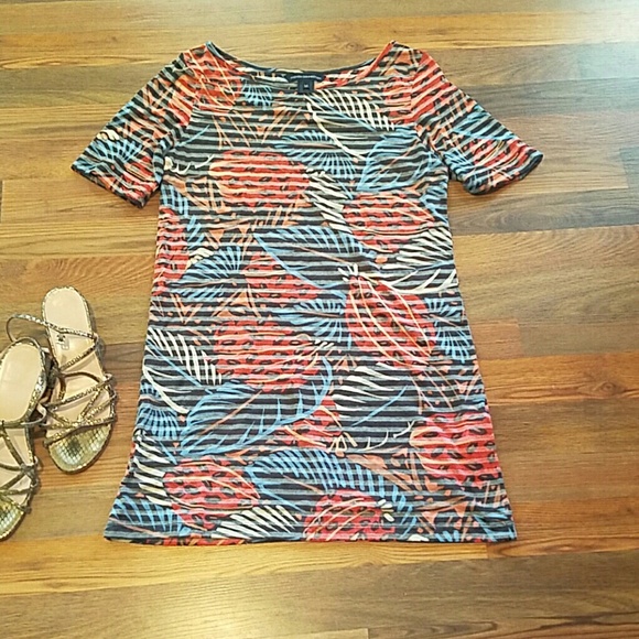 French Connection Tropical Cotton Mini Dress.