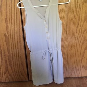 Cream gray/ nude colored tank romper!