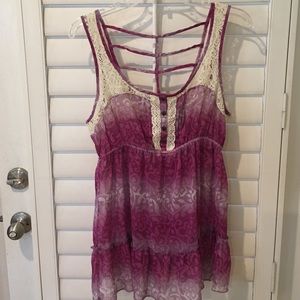 Maurices semi sheer dressy tank