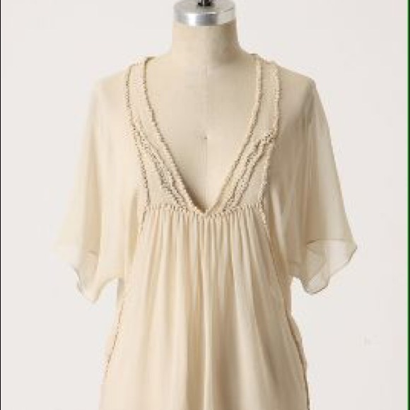 Anthropologie Saivana Sleeve Pitch Blouse