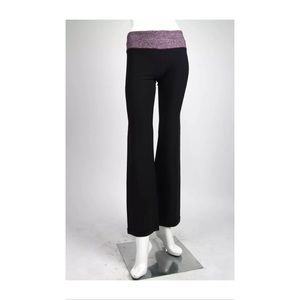 LULU LEMON black flair yoga leggings sz 4