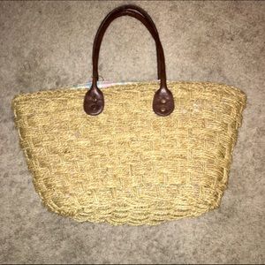 Straw Summer Tote Bag