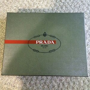 Silver Prada Men's shoe box