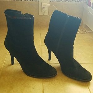 Stuart Weitzman Black Suede Boots