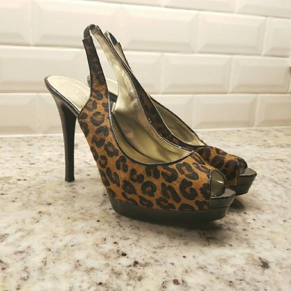 Guess Cheetah Print High Heels