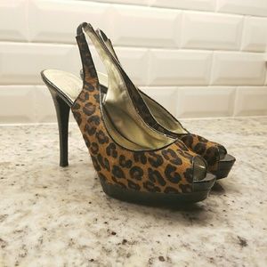 Guess Cheetah Print High Heels