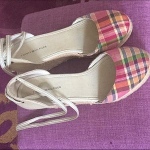 Tommy Hilfiger lace up wedges