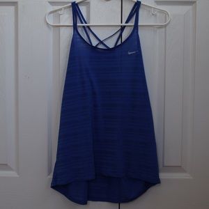Nike: Sheer Criss-cross Tank Top